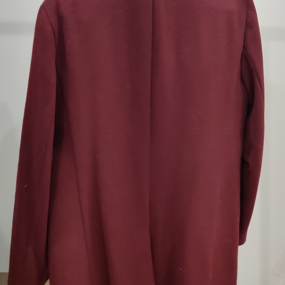 2020 Maroon Club Monaco Loukas Funnel Neck Coat - Picture 3 of 4